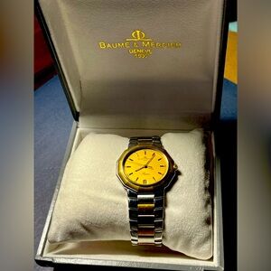 Baume and Mercier Riviera Watch 32mm Women's Gold with authentic  box